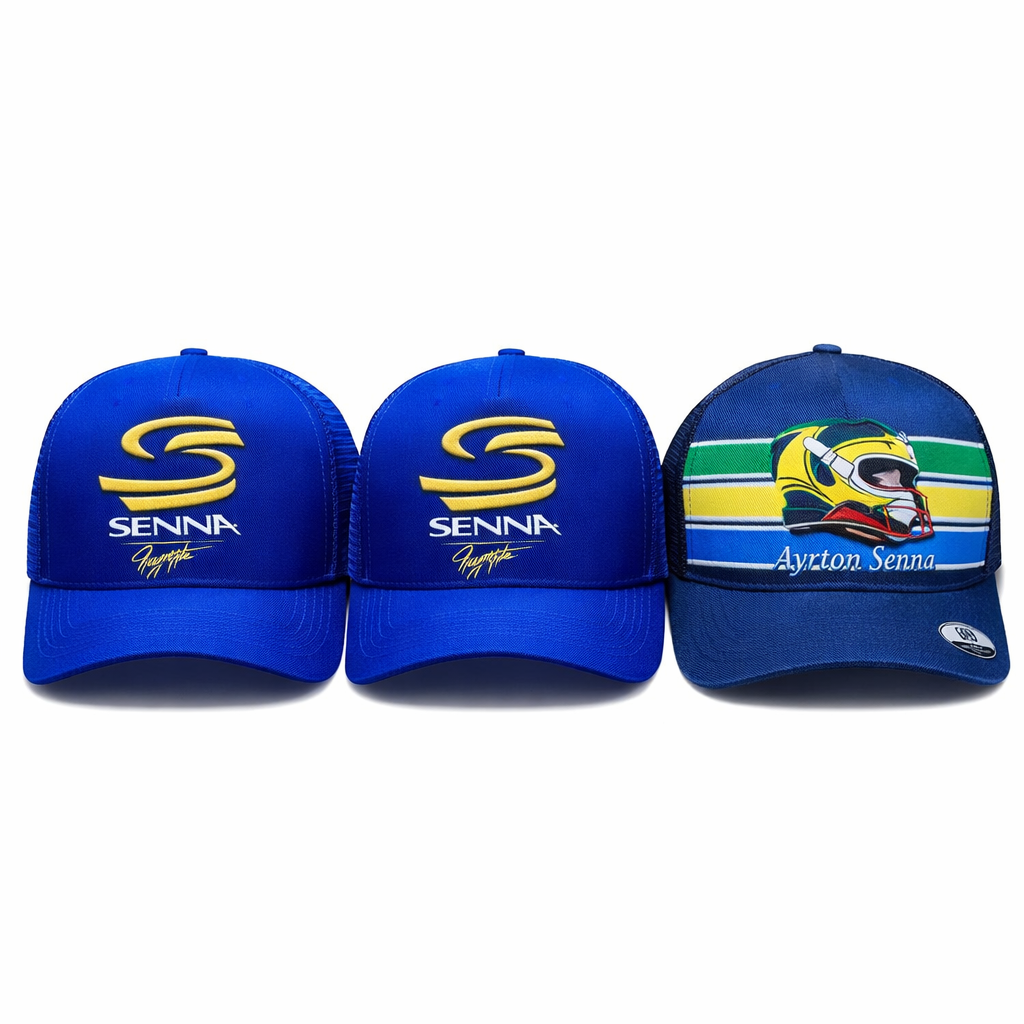 Gorra Racing Amarilla Estilo Senna y Nacional - Imagen 3