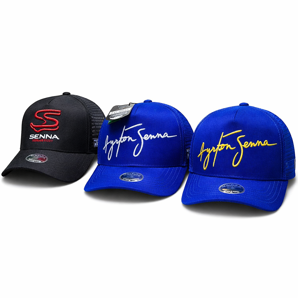 Gorra Racing Amarilla Estilo Senna y Nacional - Imagen 2