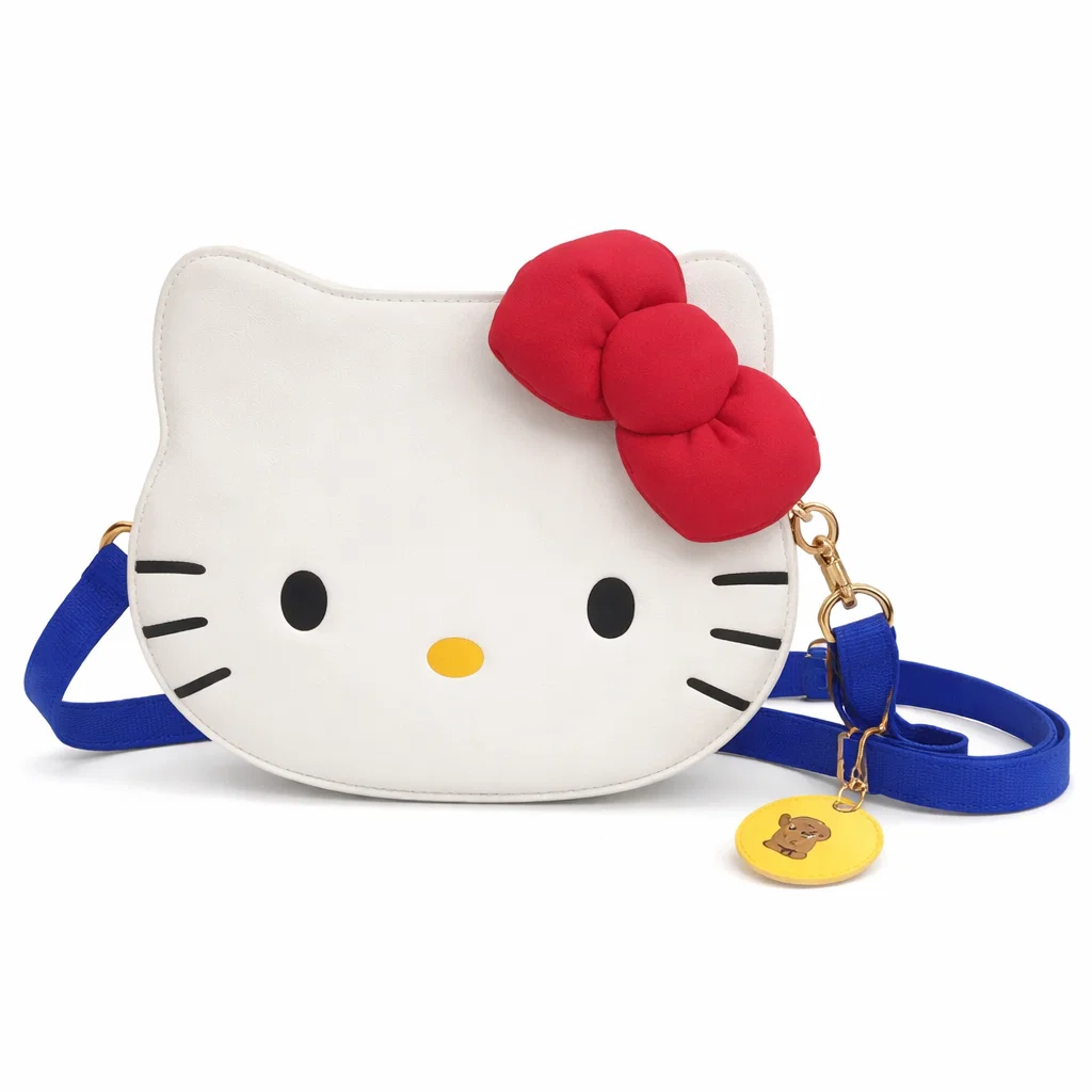 Bolso Hello Kitty Rostro con Correa Azul